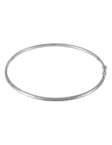 Bracelet "Simple chic" Or Blanc 375/1000